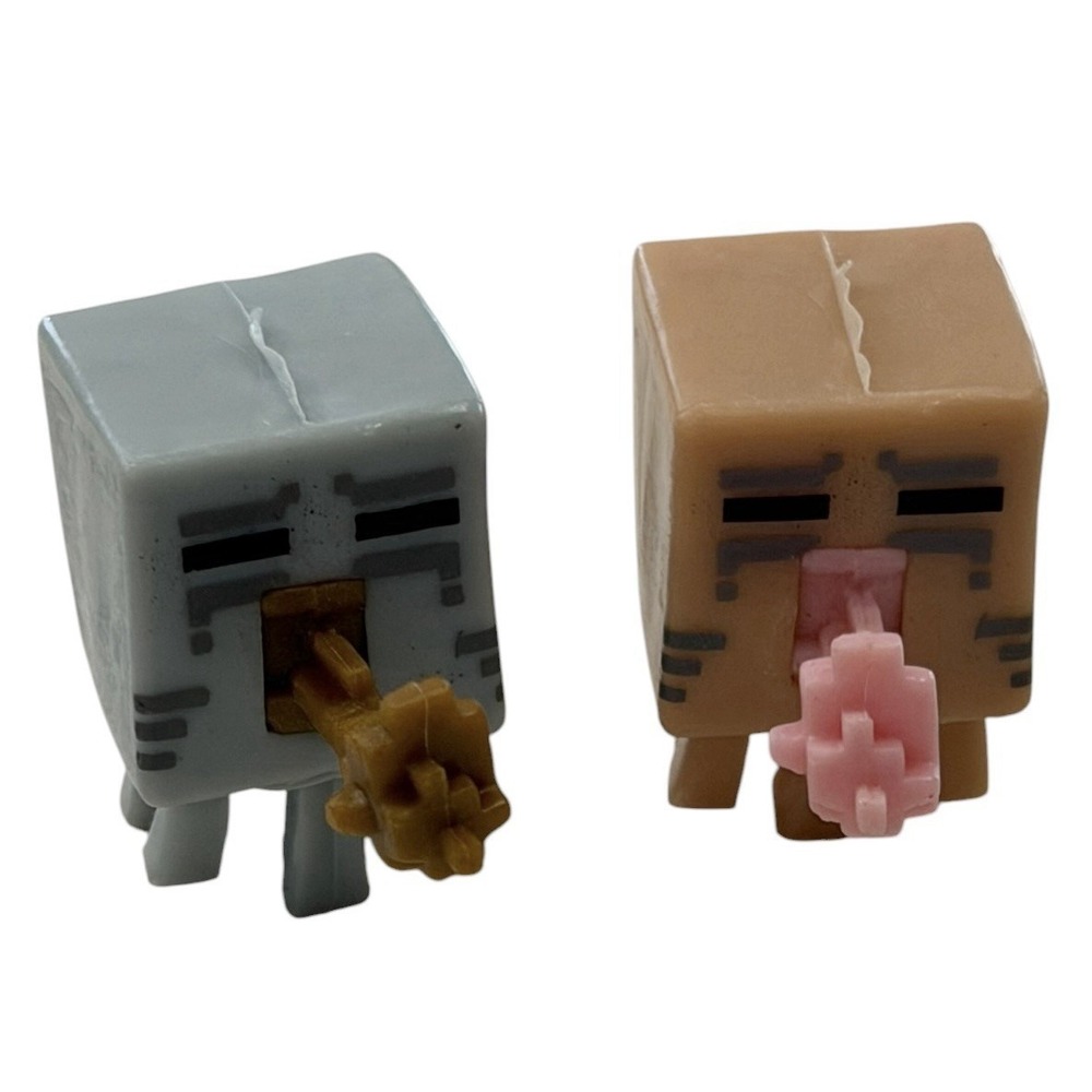 Minecraft Mini-Figures Ice Series 5 1" Attacking Ghast Action Figure Lot Of 2